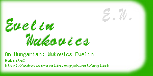 evelin wukovics business card